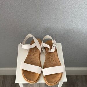 Me Too White Sandals